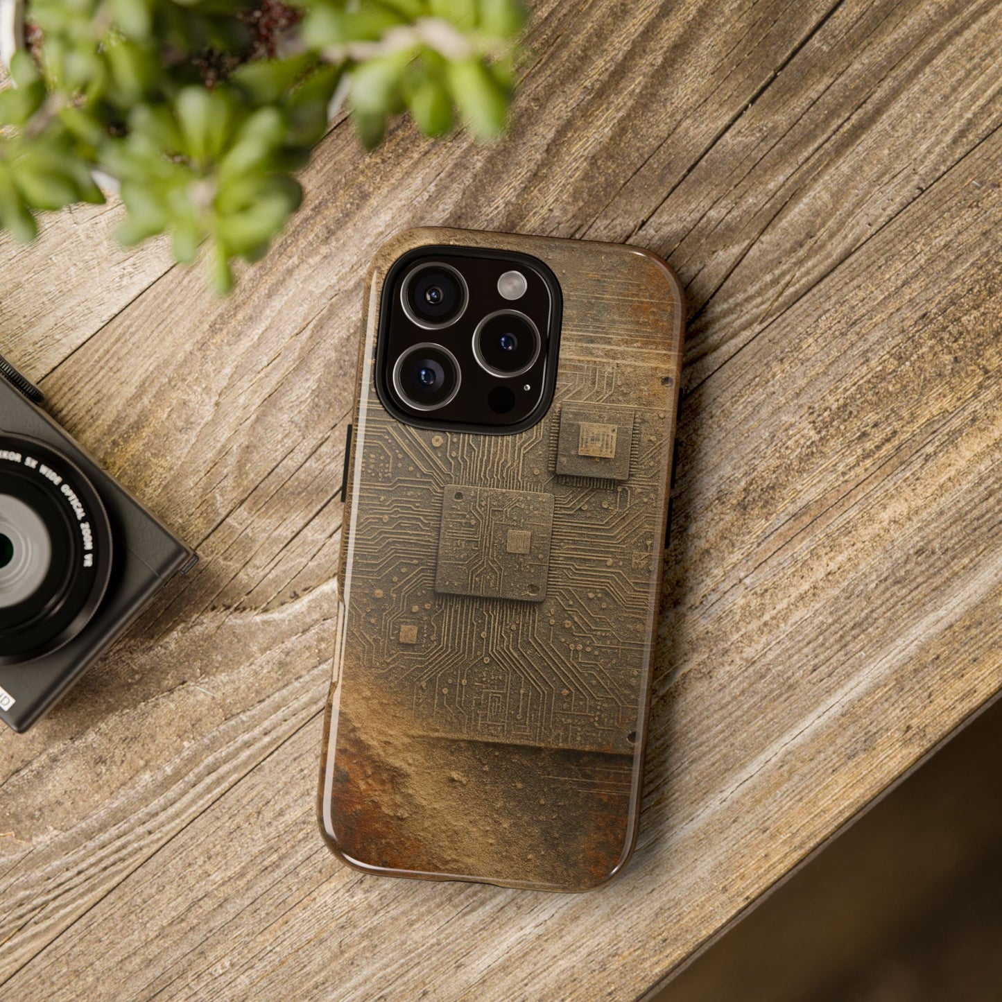 Sand Circuit • Apple iPhone 16 • MagSafe® Magnetic Tough Case
