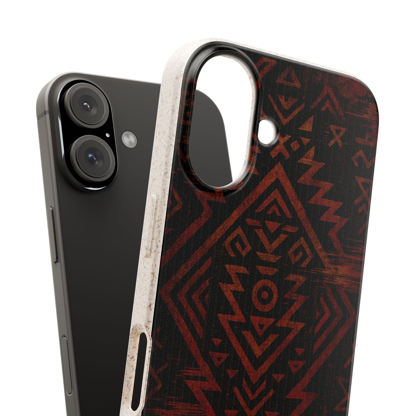 Tribal Glitch • Apple iPhone 16 Eco-Friendly Phone Case