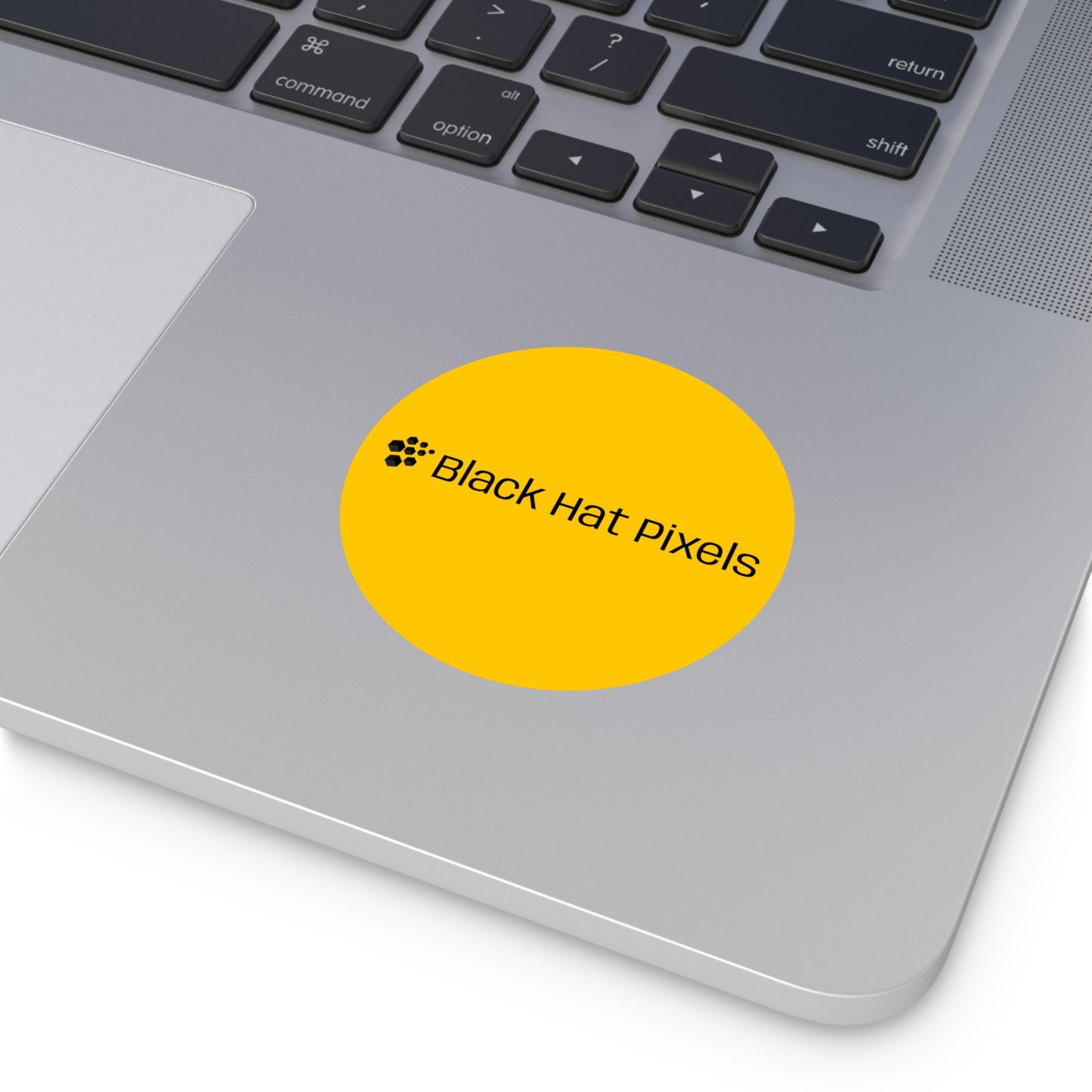 Black Hat Pixels • Die-Cut Sticker