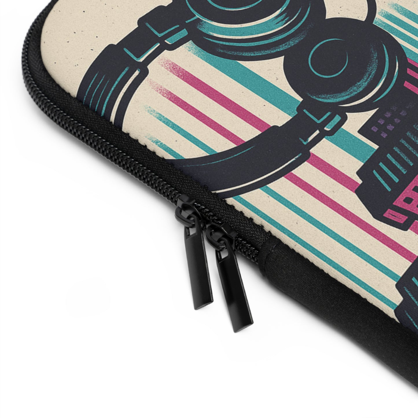 Retro Beats • Dual Zipper Laptop Sleeve