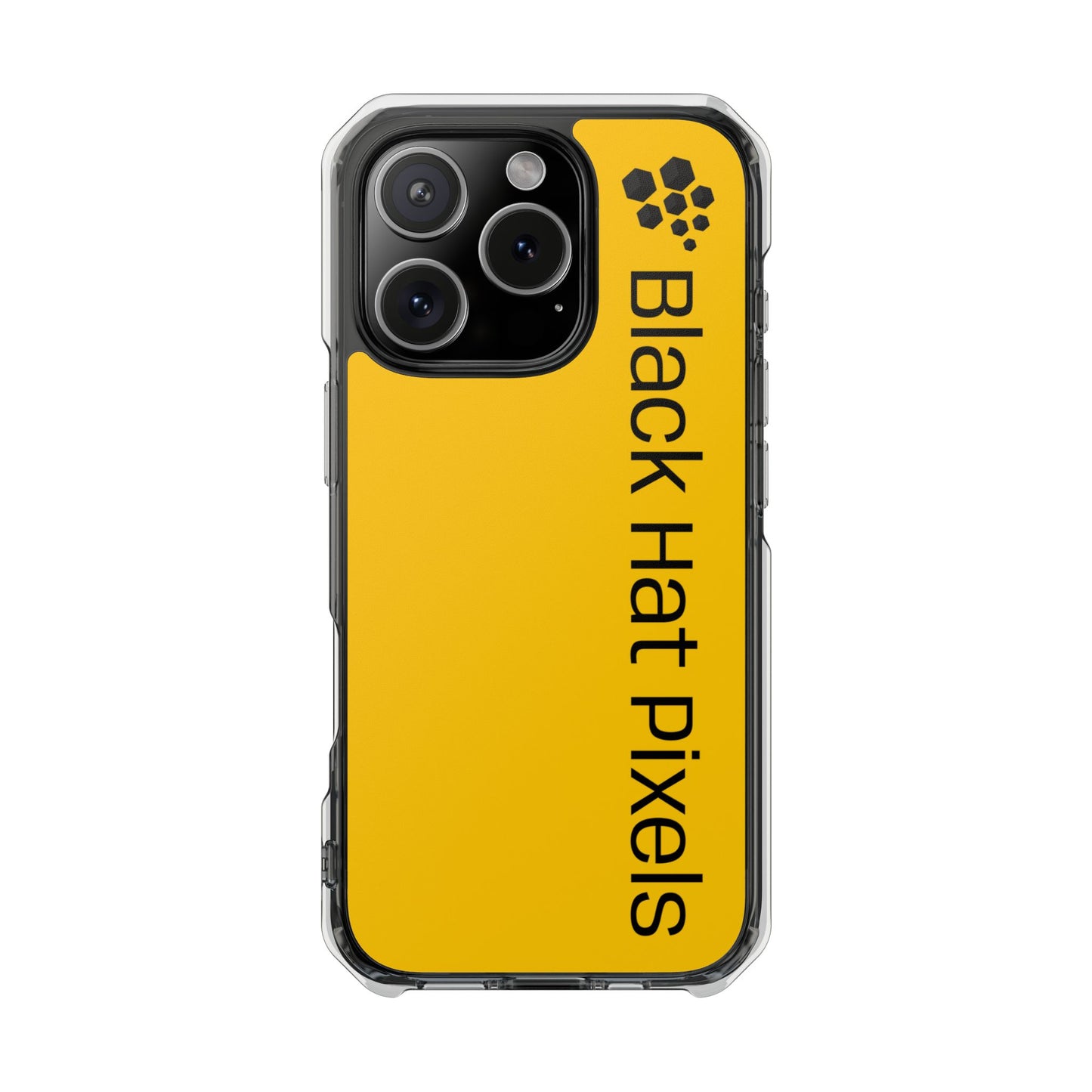 Black Hat Pixels • Apple iPhone 16 • MagSafe® Clear Case
