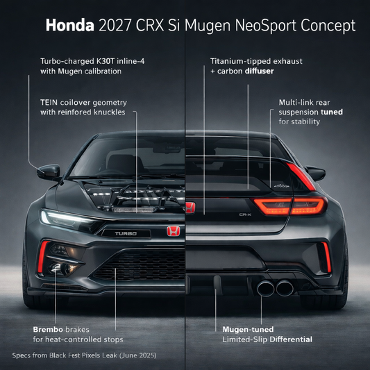 2027 CRX Si Mugen NeoSport: What the Leak + Spec Sheet Really Mean