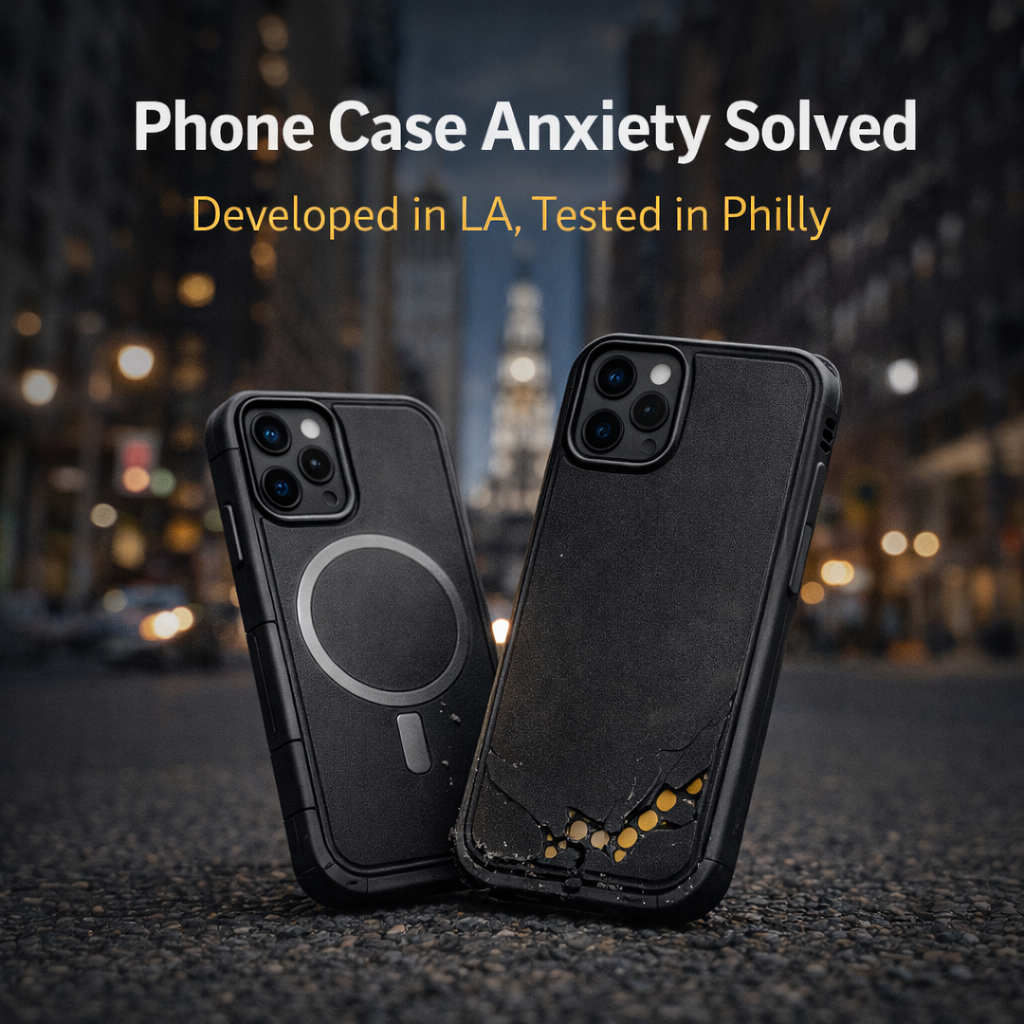 Phone Case Anxiety Solved: Developed in LA, Tested in Philly
