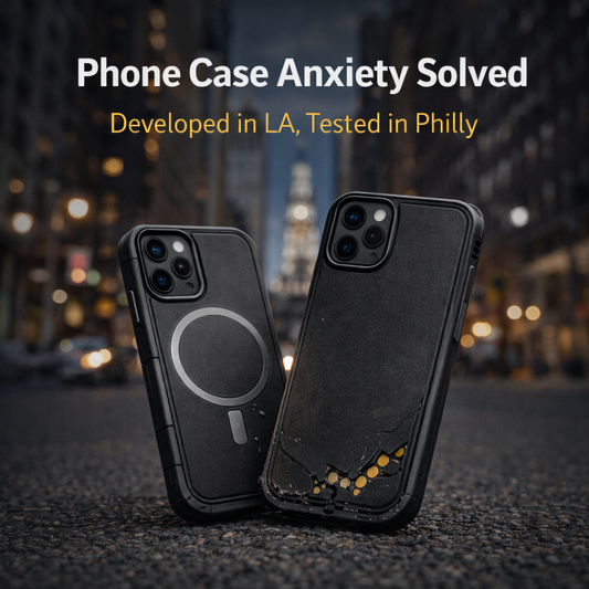 Phone Case Anxiety Solved: Developed in LA, Tested in Philly