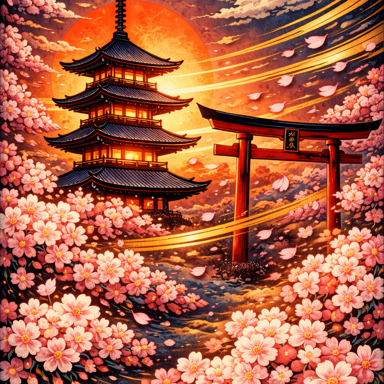 Obsidian Irezumi™ – Shadow Doctrine Exhibition II – Falling Petals Collection