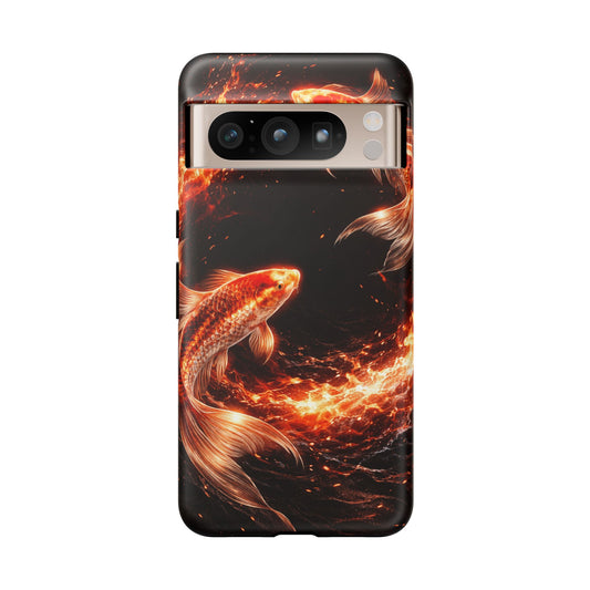 Fire Koi • Google Pixel 8 • Tough Case • Wireless Friendly