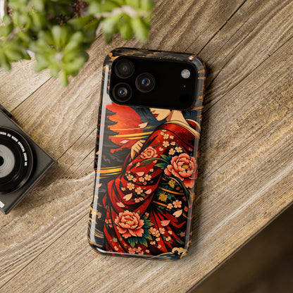 Veiled Grace – Hidden Reckoning • Obsidian Irezumi™ • Apple iPhone 17 Pro • MagSafe Tough Case