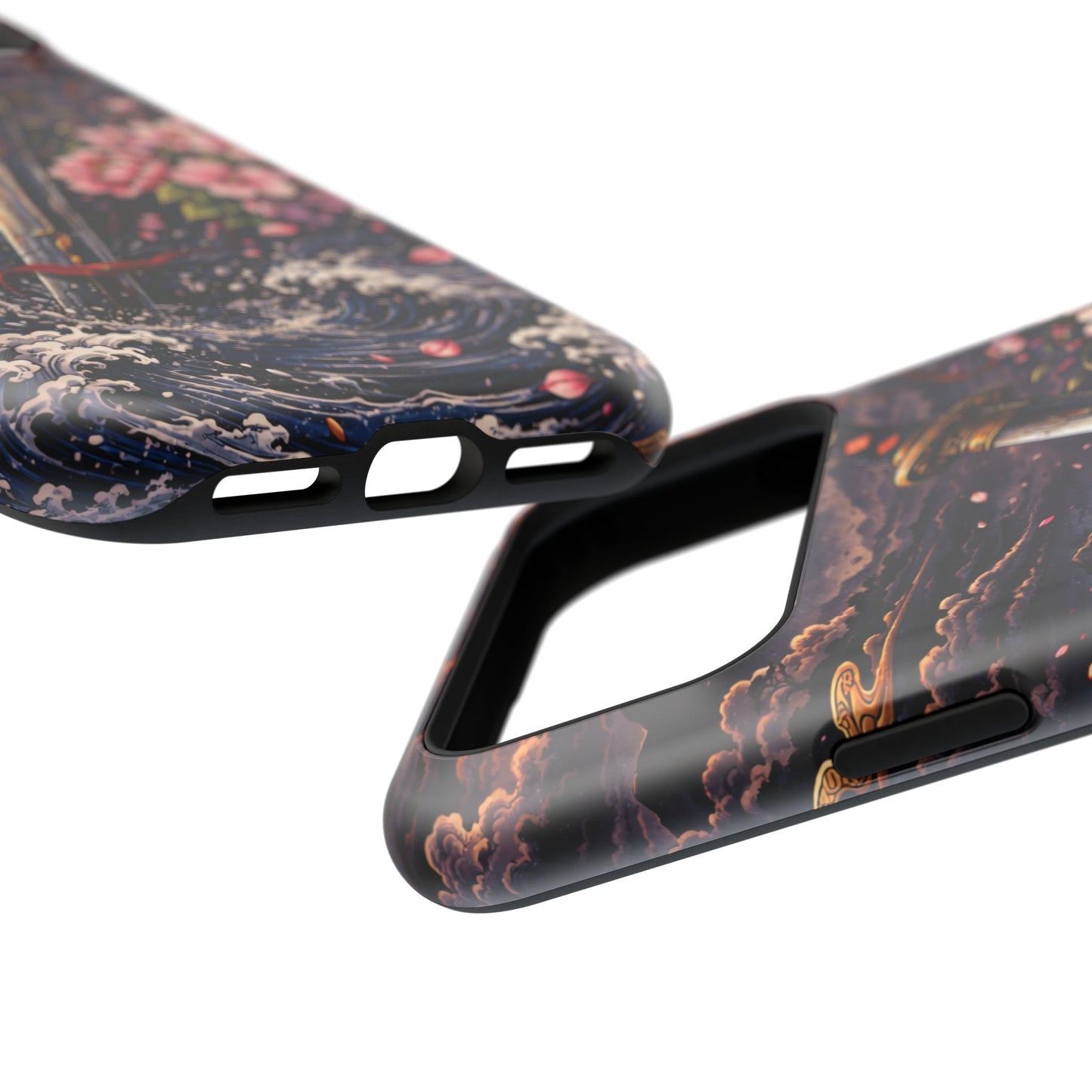 Forged Edge – Fractured Oath • Obsidian Irezumi™ • Apple iPhone 17 Pro • MagSafe Tough Case