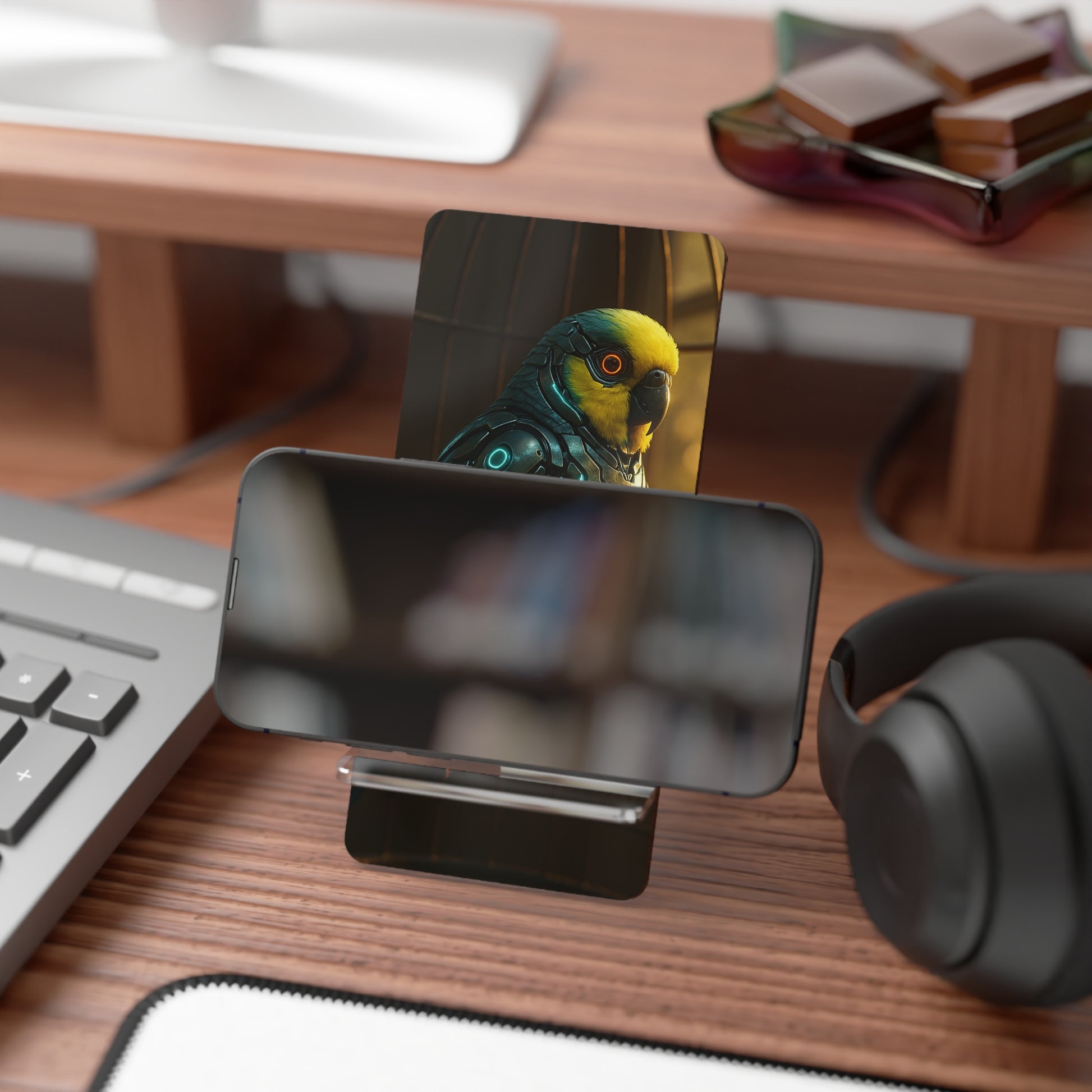 Plasma Beak • Smartphone Display Stand tech accessory by Black Hat Pixels