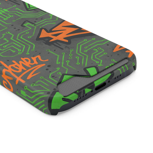 Circuit Cipher • Apple iPhone 13 • MagSafe® Tough Case with Card Holder
