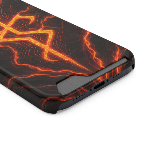 Molten Glyph • Apple iPhone 13 • MagSafe® Tough Case with Card Holder