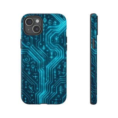 Circuit Glyph • Apple iPhone 15 • MagSafe® Tough Case