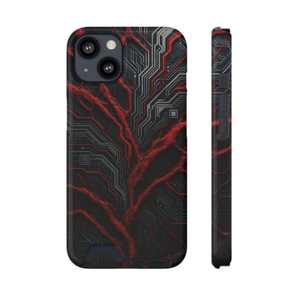 Binary Vein • Apple iPhone 13 • MagSafe® Tough Case with Card Holder