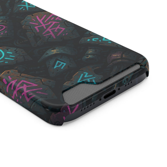 Urban Glyphs • Apple iPhone 13 • MagSafe® Tough Case with Card Holder