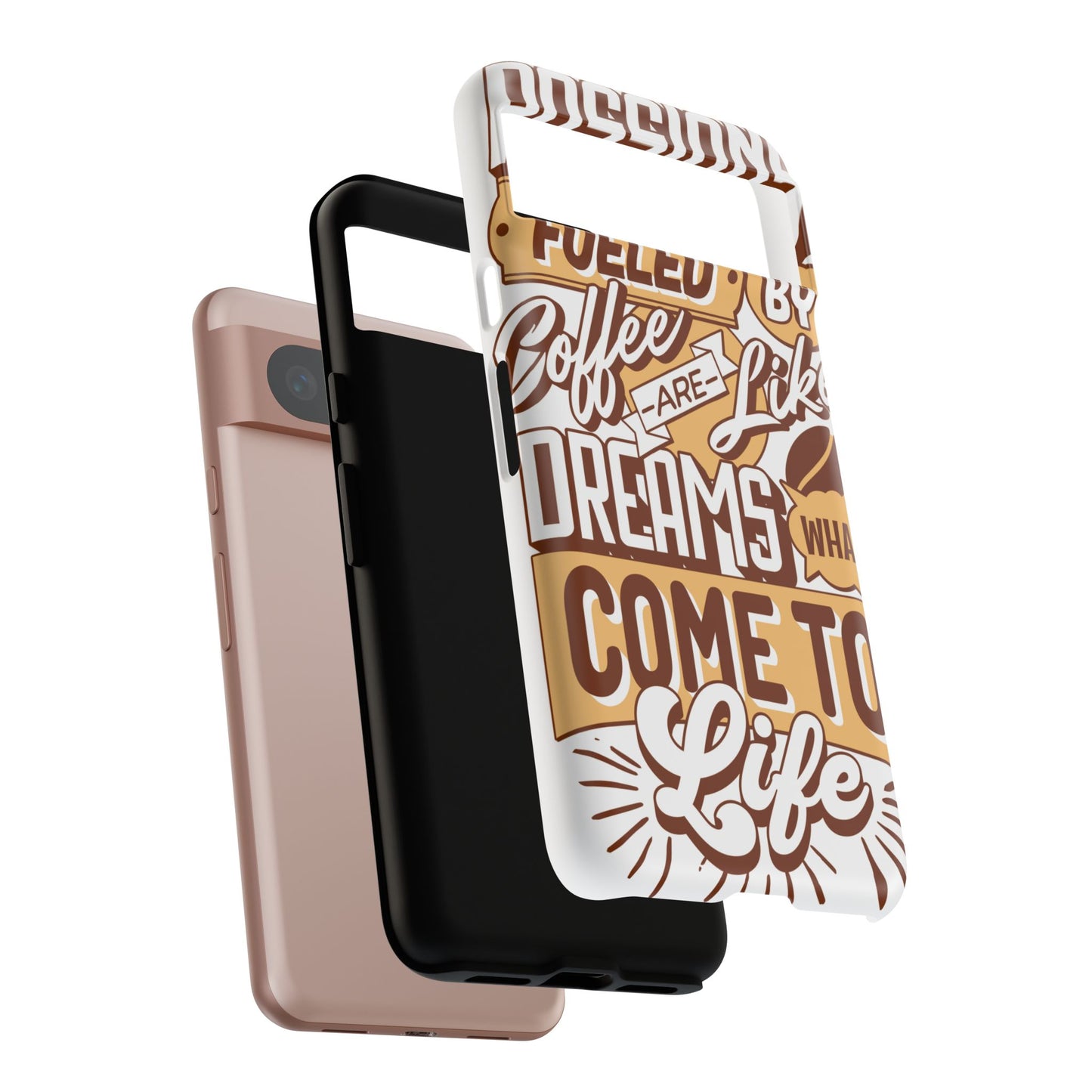 Fueled By Coffee • Google Pixel 8 • Tough Case • Wireless Friendly