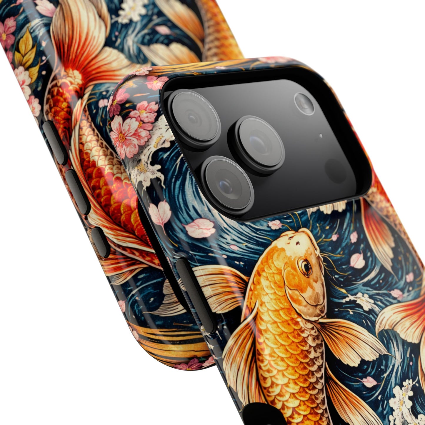 Crimson Current – Bound Reflection • Obsidian Irezumi™ • Apple iPhone 17 Pro • MagSafe Tough Case