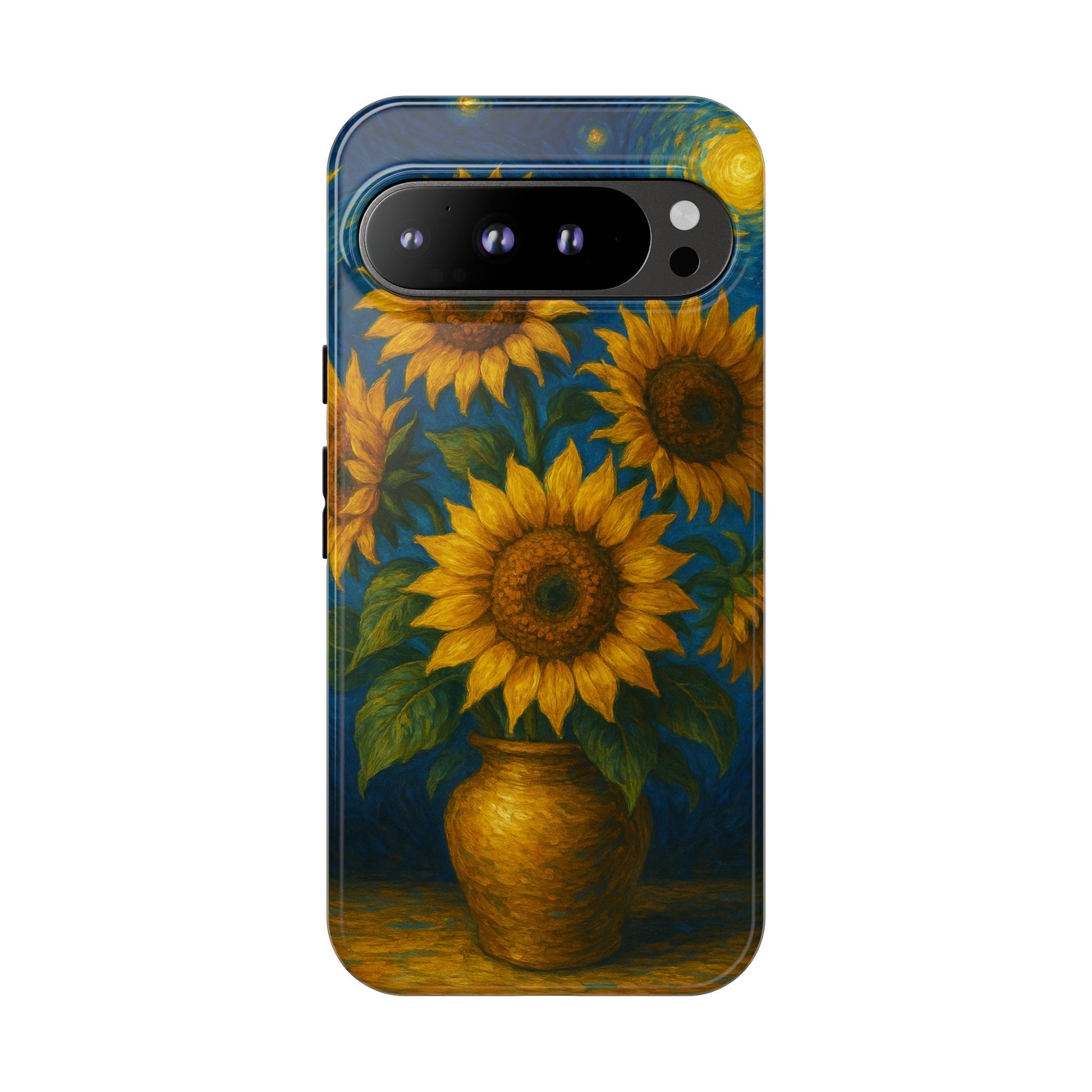 Sunflower Nights • Google Pixel 9 • MagSafe® Tough Case phone case by Black Hat Pixels