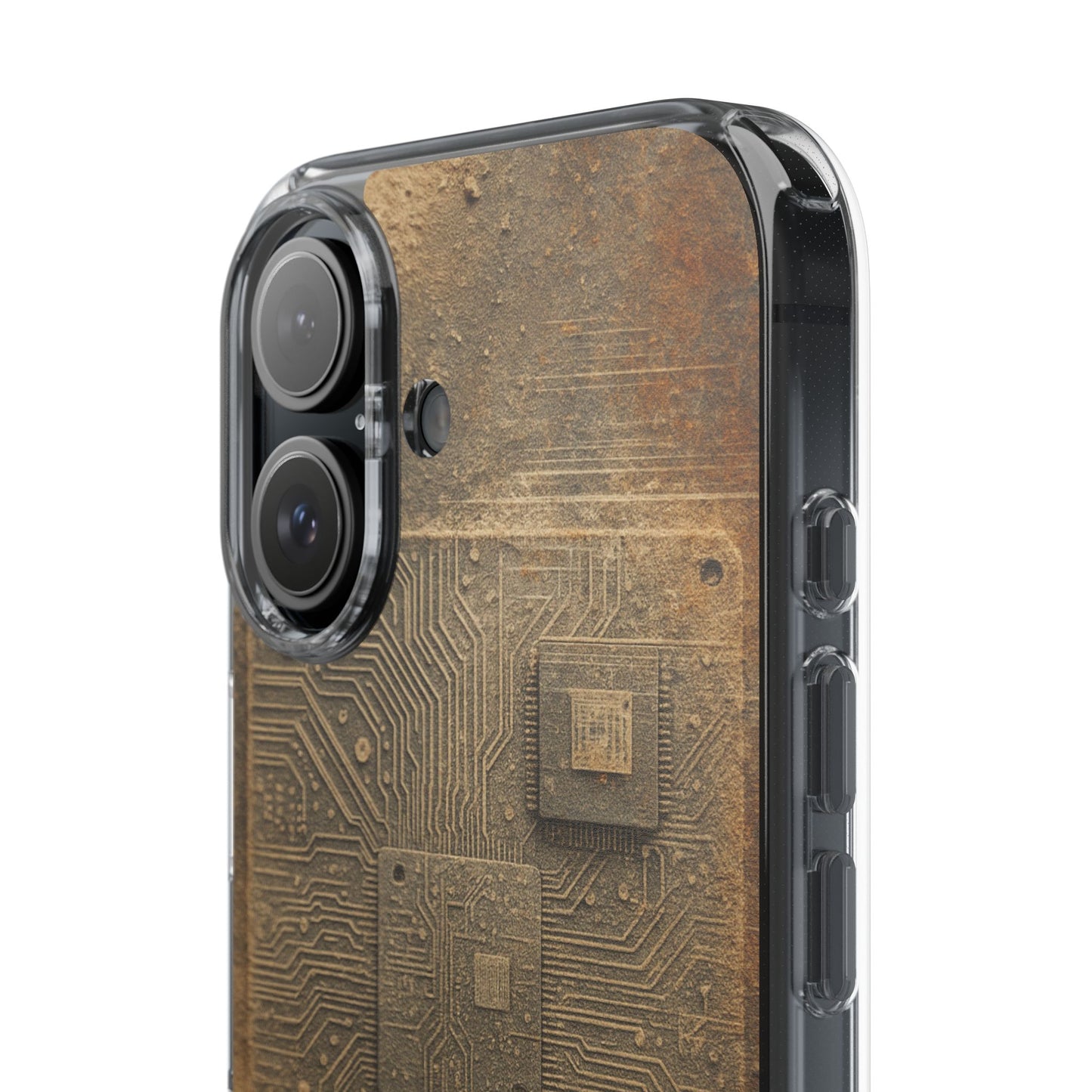 Sand Circuit • Apple iPhone 16 • Clear Case