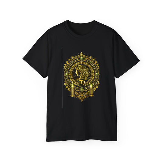 Virgo • Precision Order • Elemental Armor • T-shirt • Black Hat Pixels • Unisex