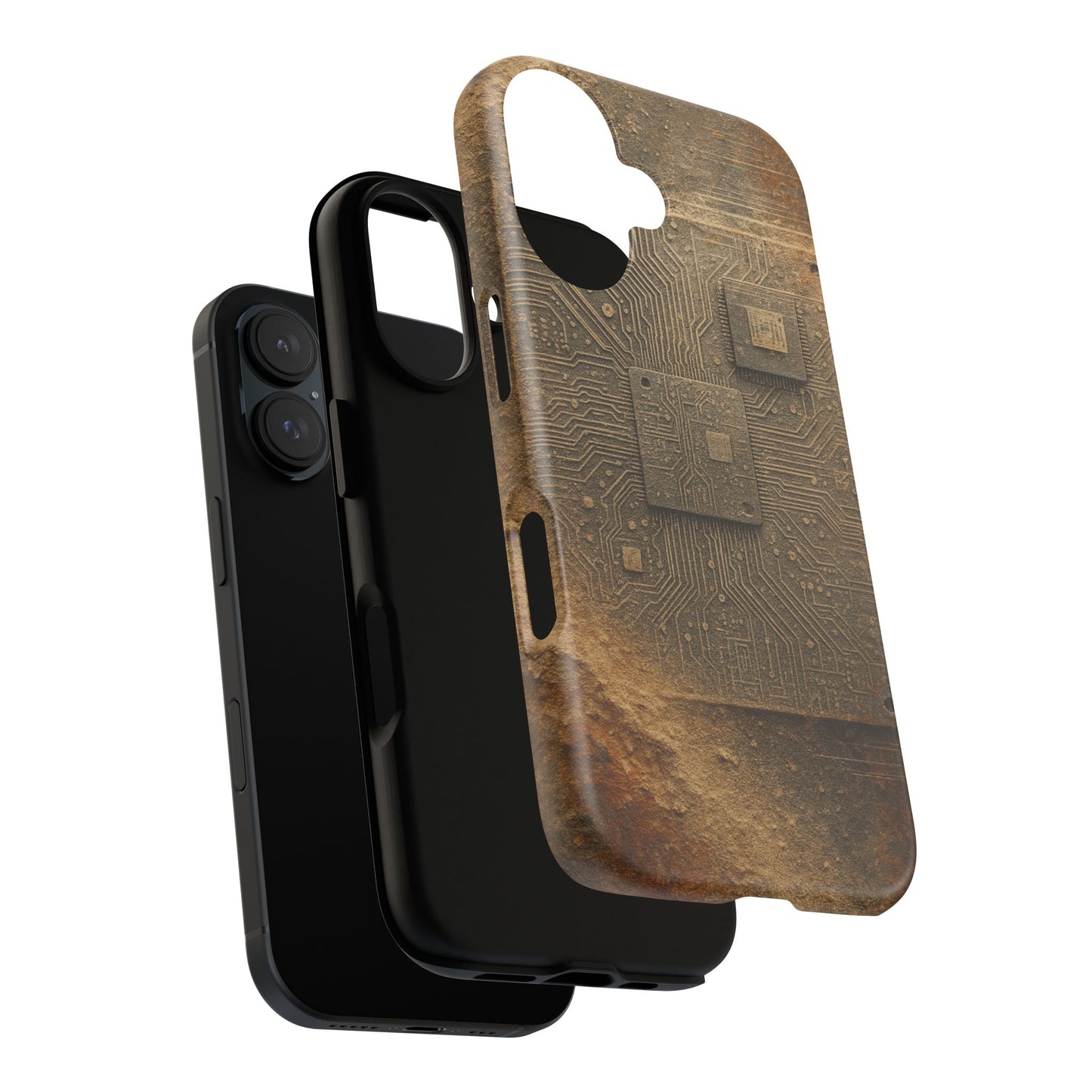 Sand Circuit • Apple iPhone 16 • MagSafe® Magnetic Tough Case