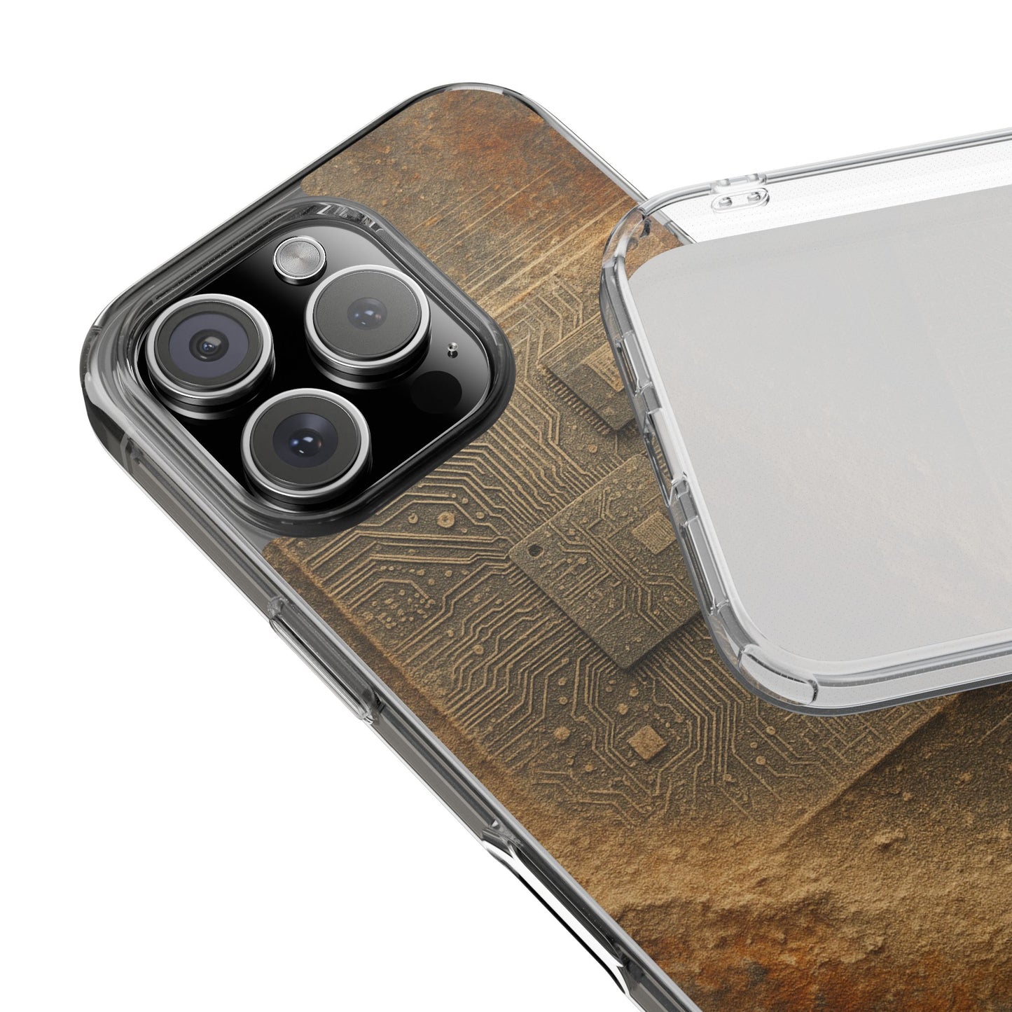 Sand Circuit • Apple iPhone 16 • Clear Case