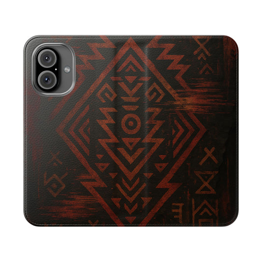 Tribal Glitch • Apple iPhone 16 Flip Case