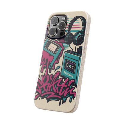 Retro Beats • Apple iPhone 16 Eco-Friendly Phone Case