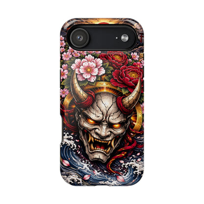 The Watcher – Crimson Discipline • Obsidian Irezumi™ • Apple iPhone 17 Pro • MagSafe Tough Case