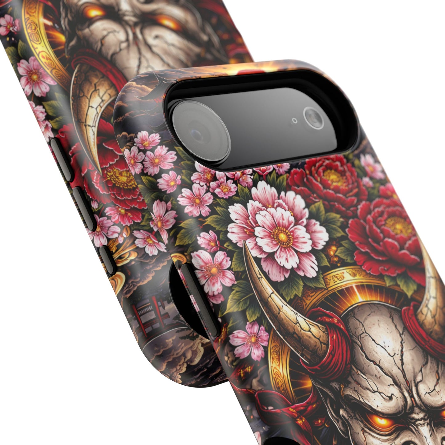 The Watcher – Crimson Discipline • Obsidian Irezumi™ • Apple iPhone 17 Pro • MagSafe Tough Case