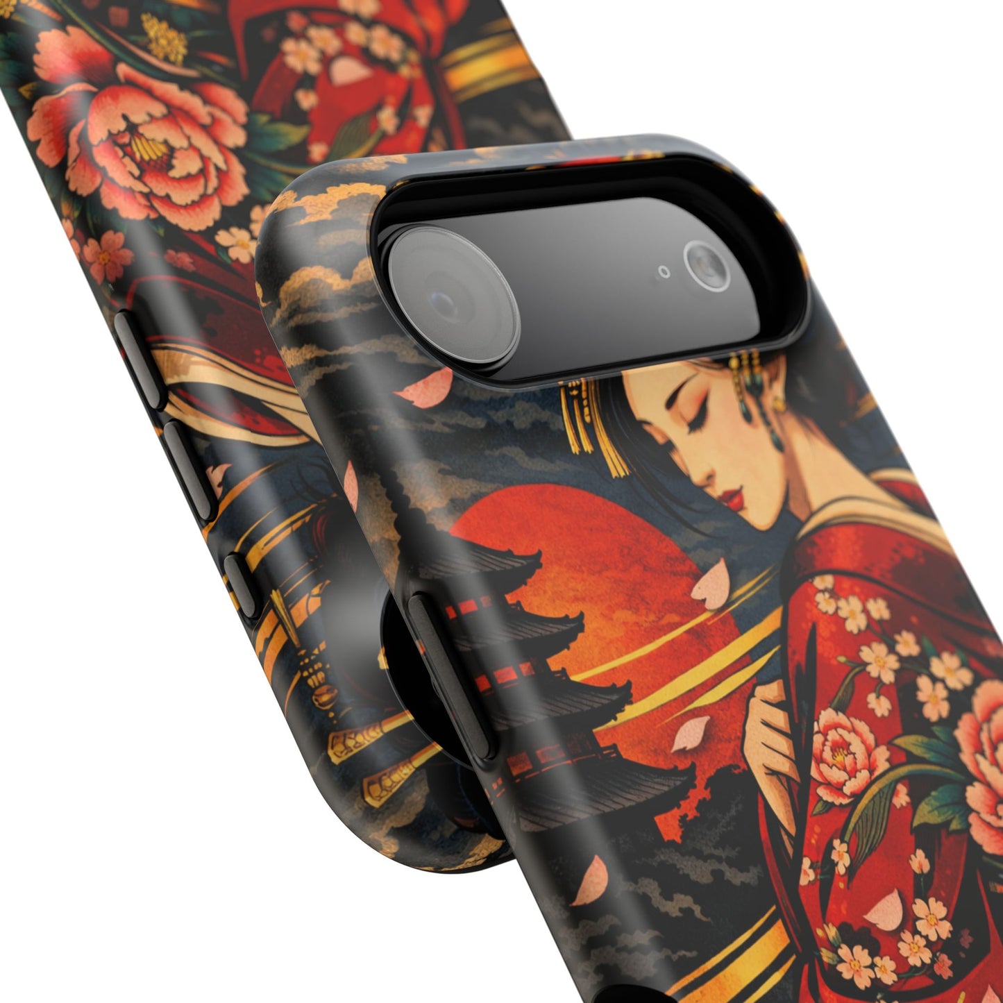 Veiled Grace – Hidden Reckoning • Obsidian Irezumi™ • Apple iPhone 17 Pro • MagSafe Tough Case