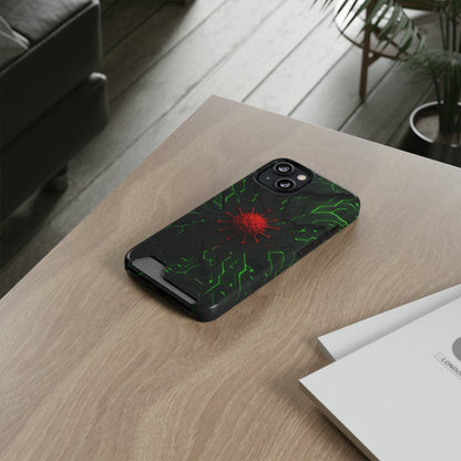 Atomic Fusion • Apple iPhone 13 • MagSafe® Tough Case with Card Holder
