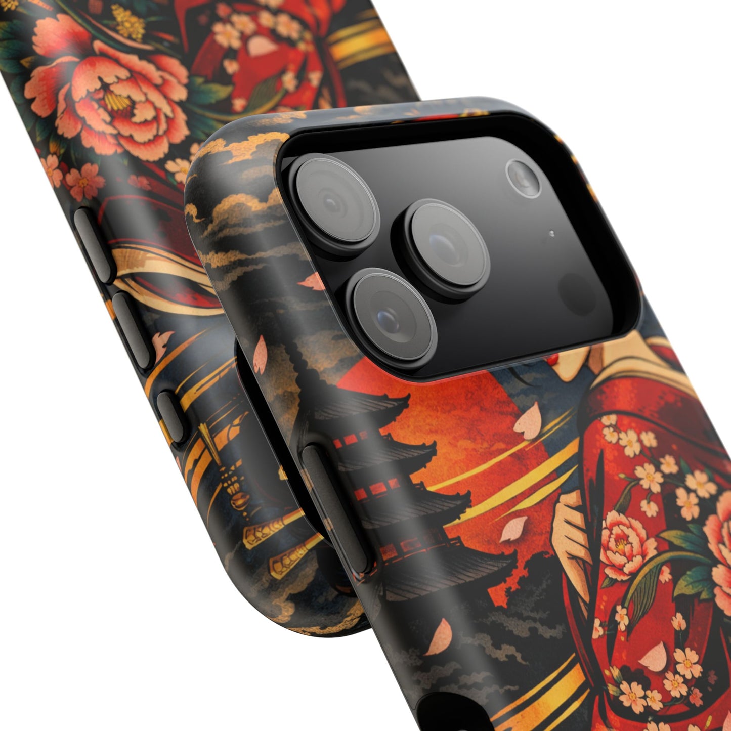 Veiled Grace – Hidden Reckoning • Obsidian Irezumi™ • Apple iPhone 17 Pro • MagSafe Tough Case