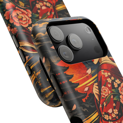 Veiled Grace – Hidden Reckoning • Obsidian Irezumi™ • Apple iPhone 17 Pro • MagSafe Tough Case