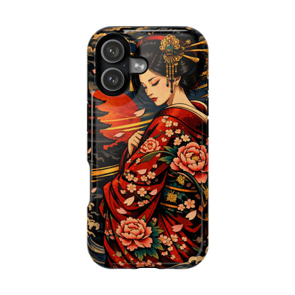 Veiled Grace – Hidden Reckoning • Obsidian Irezumi™ • Apple iPhone 17 Pro • MagSafe Tough Case