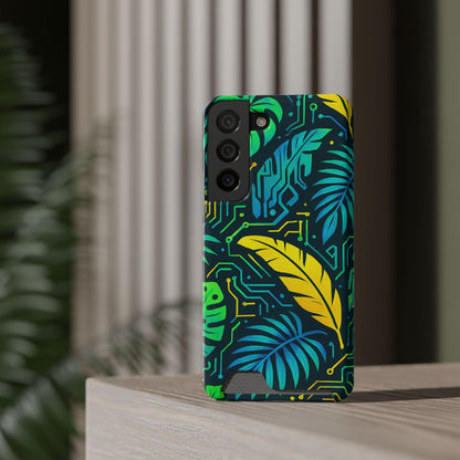 Cyber Tropics • Samsung Galaxy S22 • Tough Case with Card Holder • Wireless Friendly