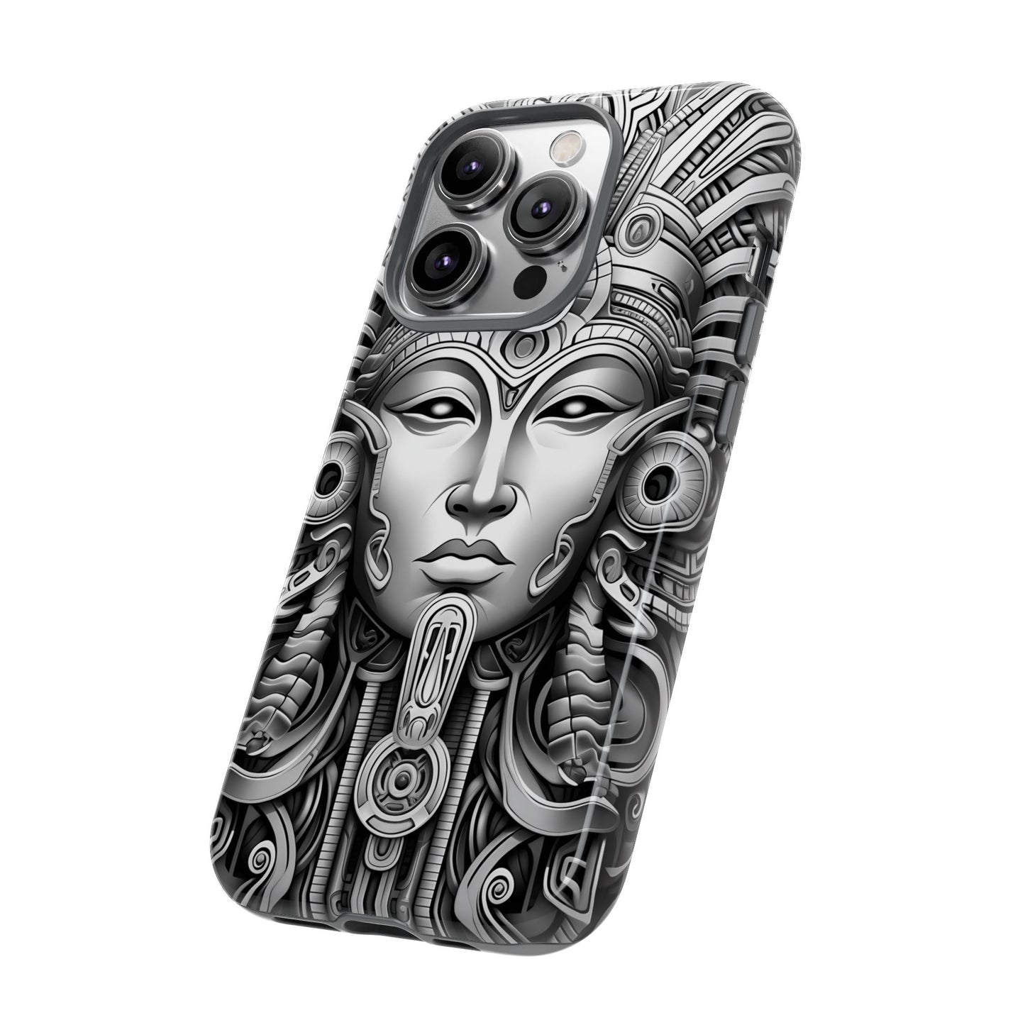 Circuit of the Sun • Apple iPhone 14 • MagSafe® Tough Case phone case by Black Hat Pixels