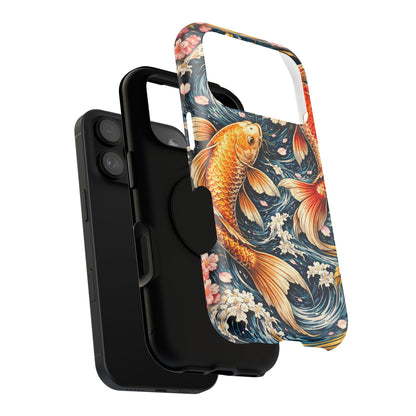 Crimson Current – Bound Reflection • Obsidian Irezumi™ • Apple iPhone 17 Pro • MagSafe Tough Case