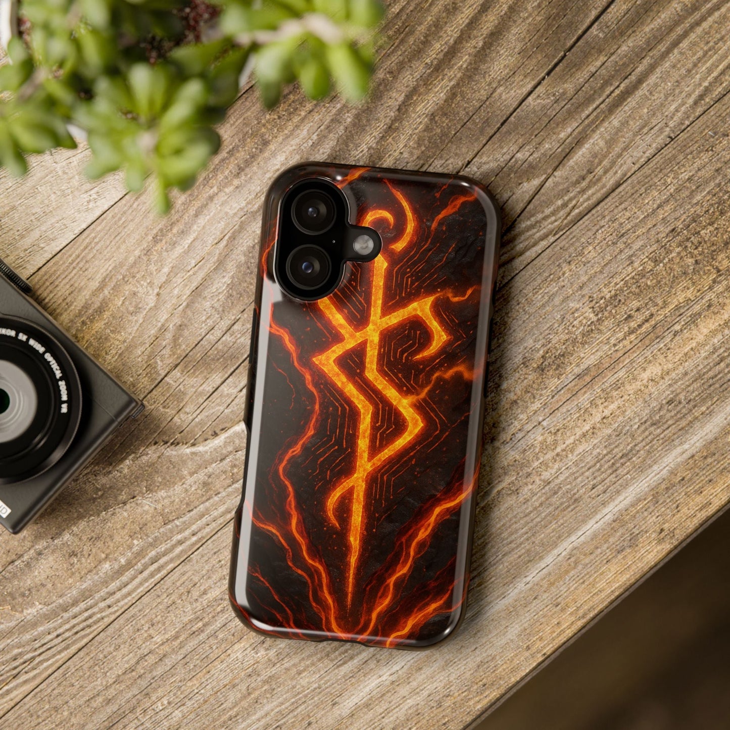 Molten Glyph • Apple iPhone 17 Pro • MagSafe® Tough Case phone case by Black Hat Pixels