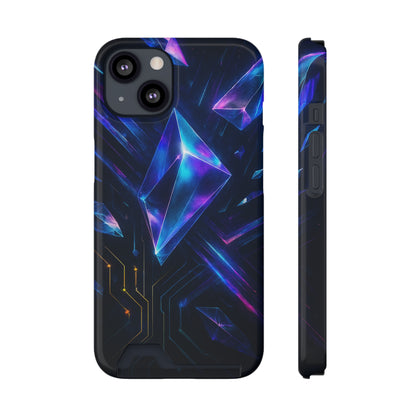 Circuit Shard • Apple iPhone 13 • MagSafe® Tough Case with Card Holder