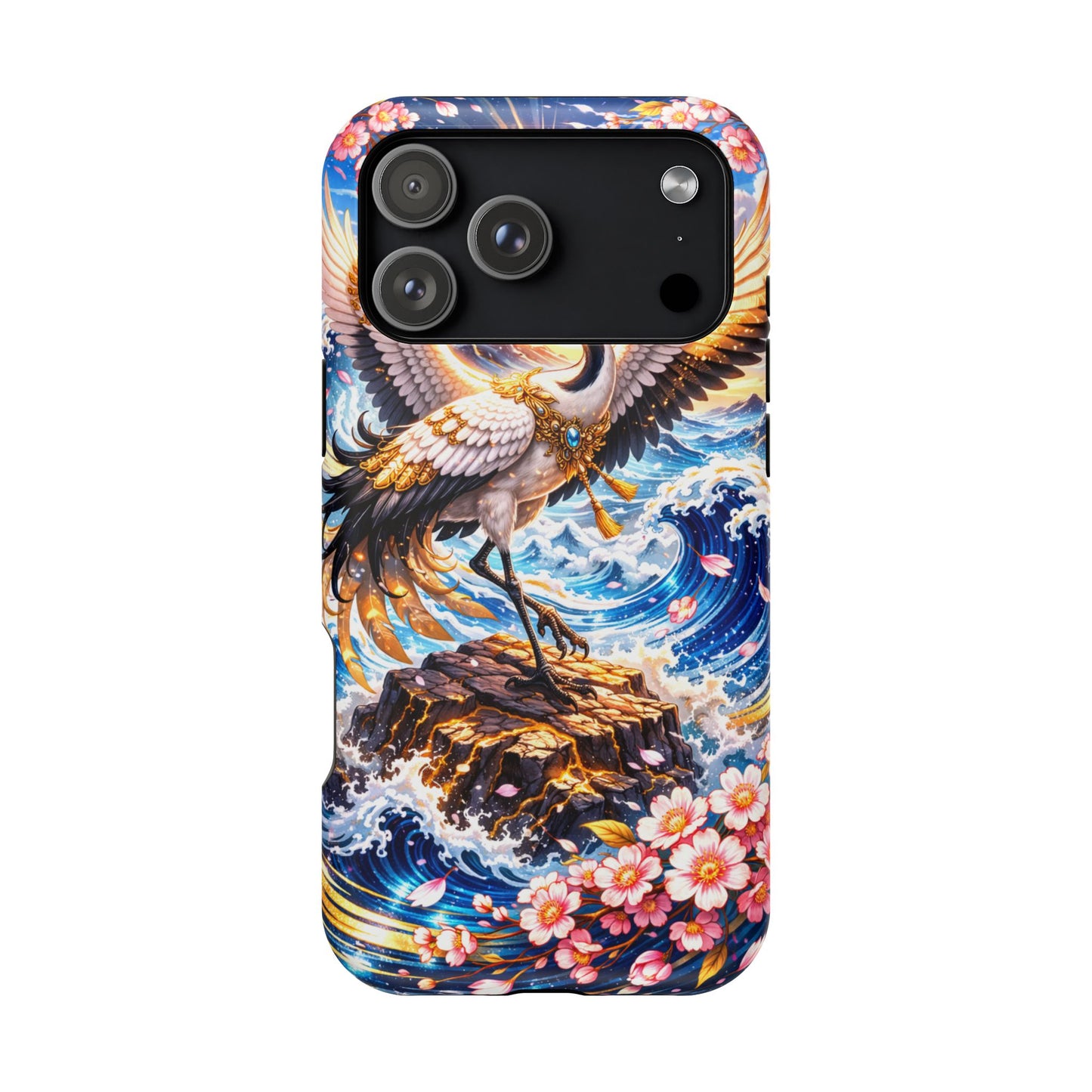 Radiant Ascent – Unbroken Honor • Obsidian Irezumi™ • Apple iPhone 17 Pro • MagSafe Tough Case