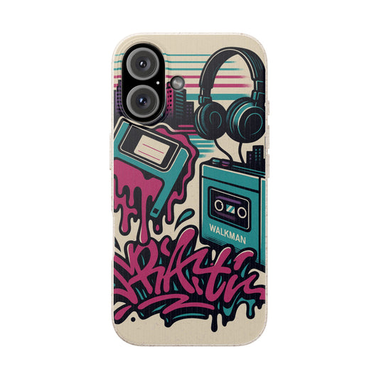 Retro Beats • Apple iPhone 16 Eco-Friendly Phone Case