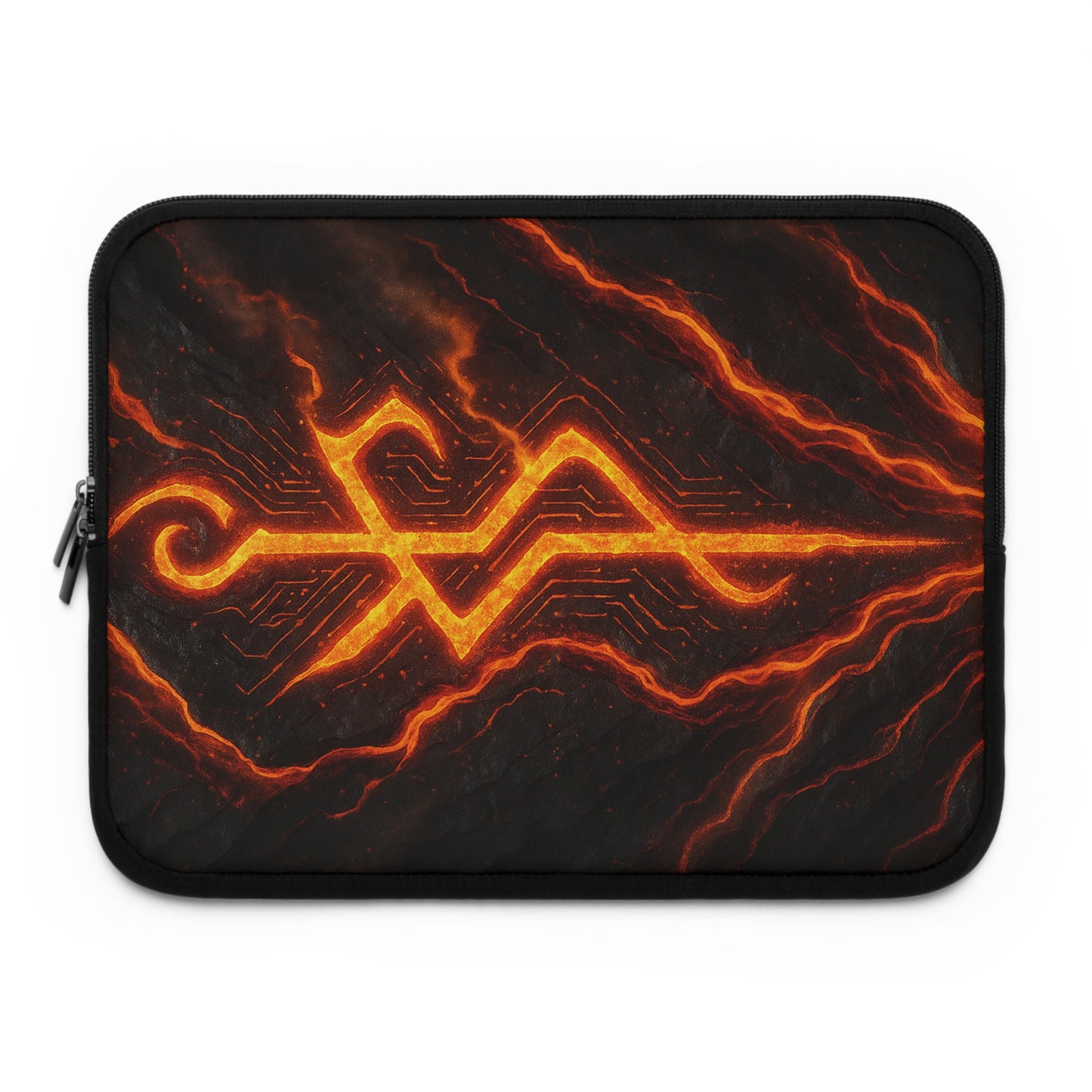 Molten Glyph • Dual Zipper Laptop Sleeve