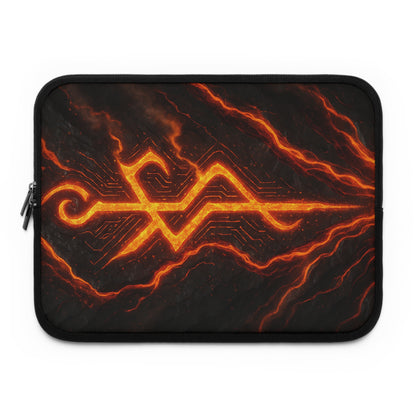 Molten Glyph • Dual Zipper Laptop Sleeve