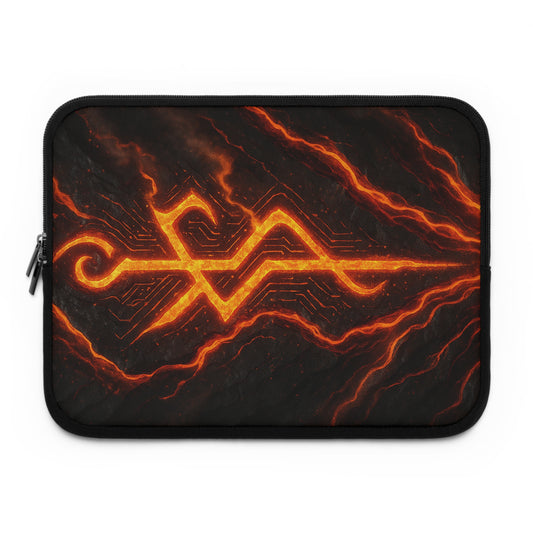Molten Glyph • Dual Zipper Laptop Sleeve