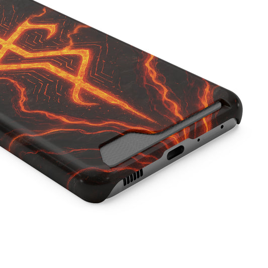 Molten Glyph • Samsung Galaxy S21 • MagSafe® Tough Case with Card Holder