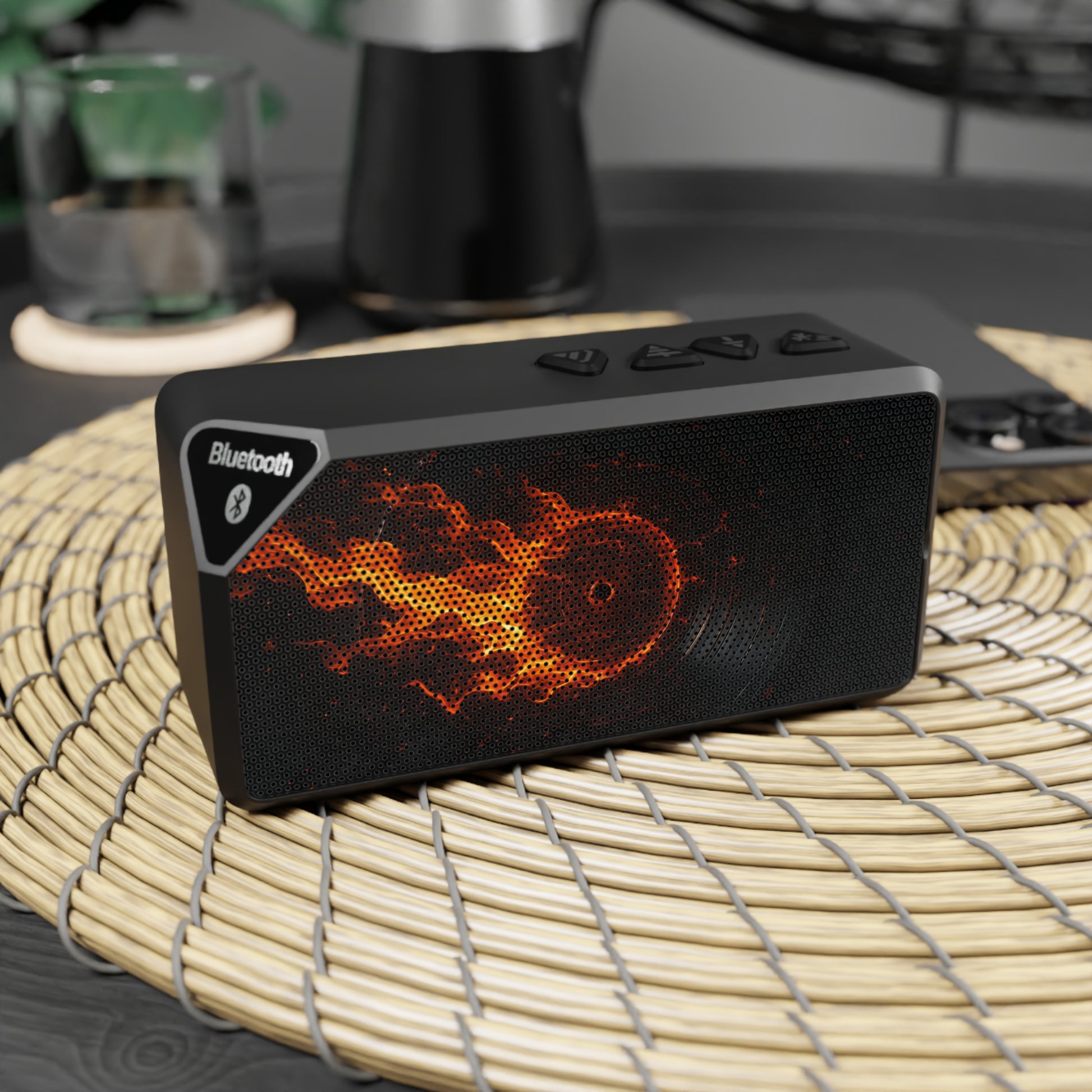 Vinyl Inferno • Bluetooth Speaker tech accessory by Black Hat Pixels