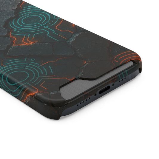 Circuit Eruption • Apple iPhone 13 • Tough Case with Card Holder • MagSafe®