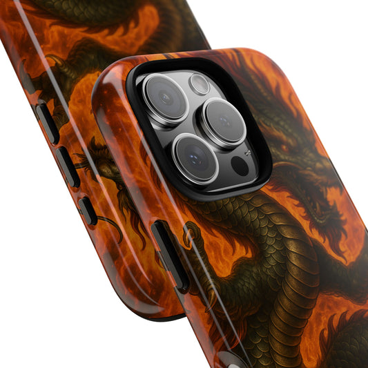 Flames of Fury • Apple iPhone 16 • Tough Case • MagSafe®