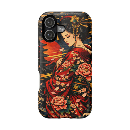 Veiled Grace – Hidden Reckoning • Obsidian Irezumi™ • Apple iPhone 17 Pro • MagSafe Tough Case