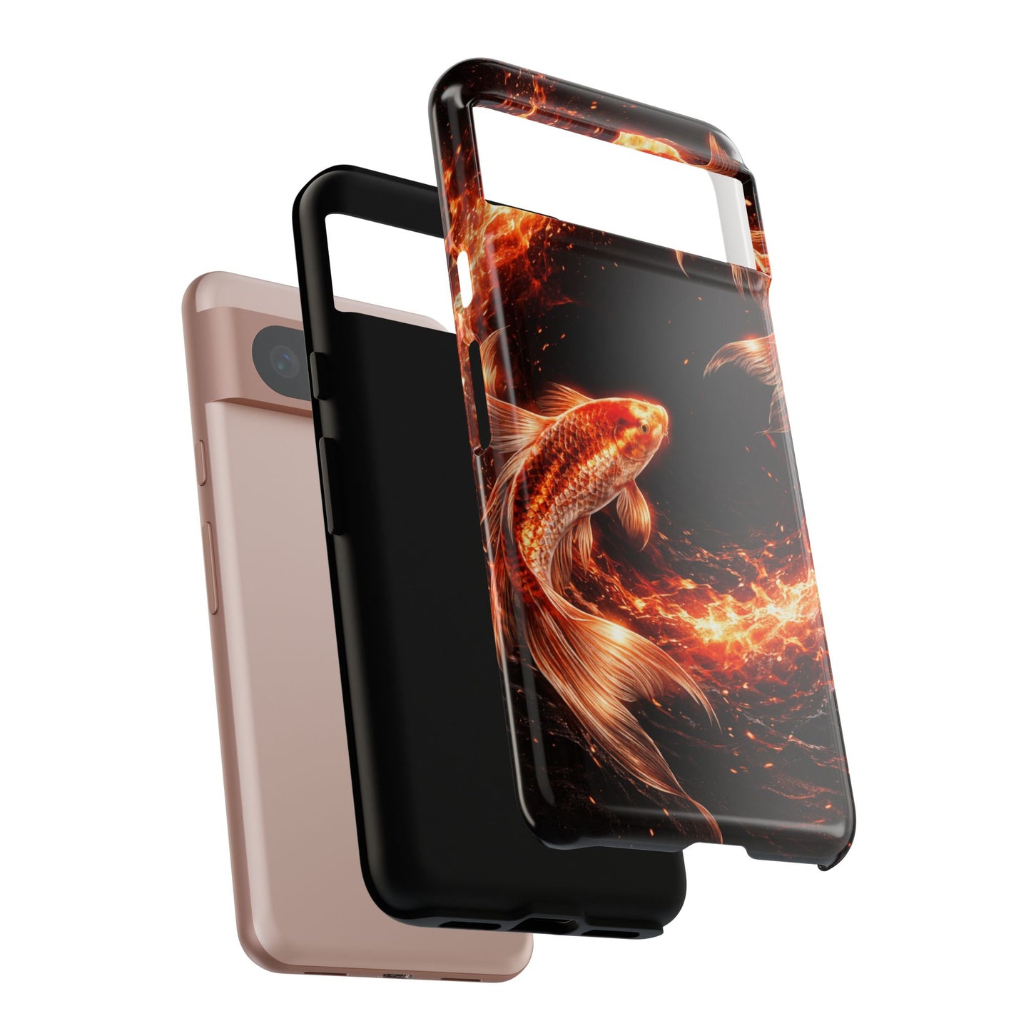 Fire Koi • Google Pixel 8 • Tough Case • Wireless Friendly